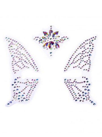 Fairy Adhesive Face Jewels Sticker - Clear