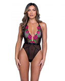 Peony Paradise Teddy - Black/Multi -