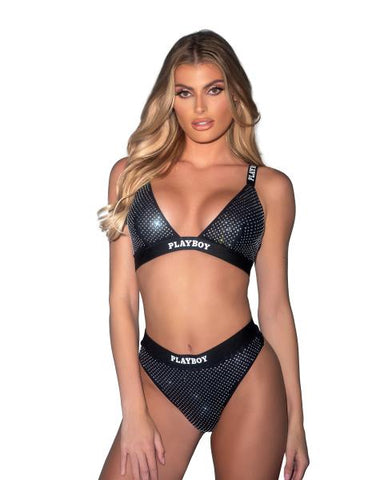 Playboy Disco Fever 2pc Set - Black -
