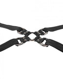 Sportsheets Velvet Noir Adjustable Hog Tie & Cuff Set