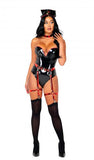 4 Piece Nightshift Nurse - Black/Red -