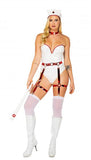 4 Piece Nightshift Nurse - White/Red -