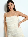 Smocked Romper - Cream -
