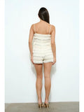 Smocked Romper - Cream -