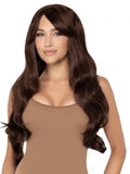 27" Long Wavy Wig - Brown - One Size
