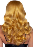 24" Long Wavy Wig with Bangs - Dark Blond - One Size