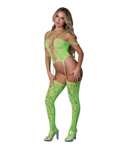 Body Stocking - Lime - One Size