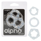 Alpha™ Liquid Silicone Beaded Rings - Clear