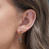 Reigning Clouds Dangle Earrings - Gold