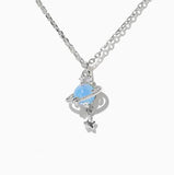 Blue Jupiter Necklace - Silver