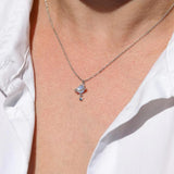 Blue Jupiter Necklace - Silver