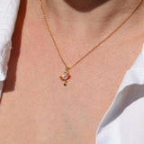 Pink Jupiter Necklace - Gold