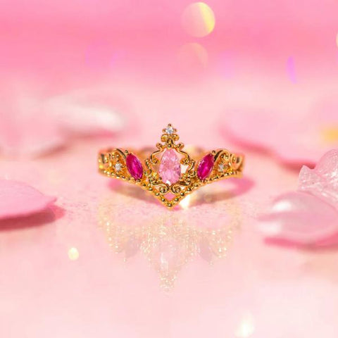 Disney Princess Sleeping Beauty Aurora Ring - Rose Gold - Size 6.5
