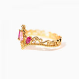 Disney Princess Sleeping Beauty Aurora Ring - Rose Gold - Size 6.5