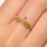 Disney Cinderella Carriage Ring - Gold - Size 6.5