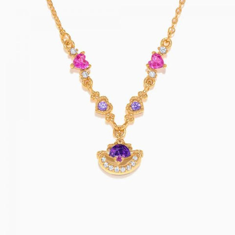 Disney Alice in Wonderland Cheshire Cat Necklace - Gold