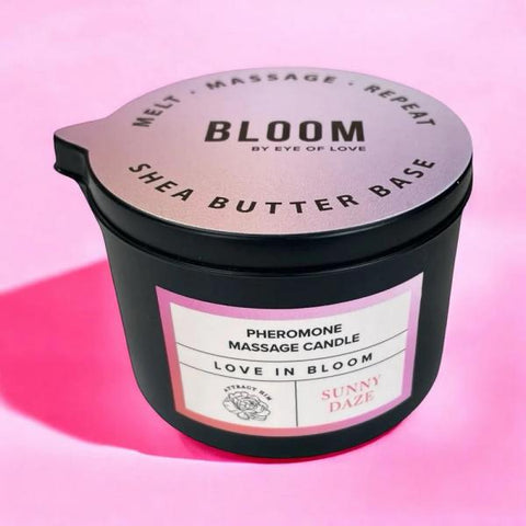 Eye of Love Bloom Pheromone Massage Candle Sunny Daze 5 oz.