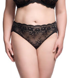 Floradora Hi Cut Brief - Black -