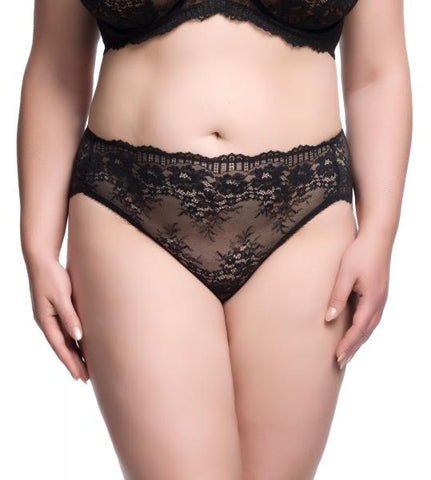 Floradora Hi Cut Brief - Black -