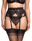 Floradora Suspender - Black -
