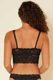 Never Say Never Plungie Longline Bralette - Black -