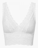 Never Say Never Plungie Longline Bralette - White -