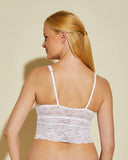 Never Say Never Cropped Cami - White -