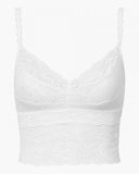 Never Say Never Cropped Cami - White -