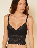 Never Say Never Cropped Cami - Black -