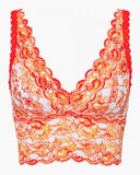 Never Say Never Ombre Plungie Longline Bralette - Agrumi/Moon Ivory -