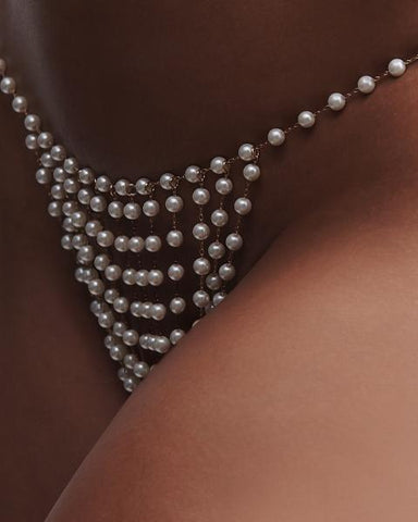 Pearl Thong - Pearl/Gold -