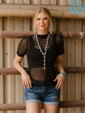 Desperado Mesh Top - Black -
