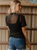 Desperado Mesh Top - Black -