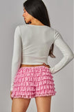 Lace Bloomer Shorts - Pink -