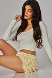 Lace Bloomer Shorts - Vanilla -