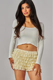 Lace Bloomer Shorts - Vanilla -