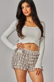 Lace Bloomer Shorts - Moon Rock -