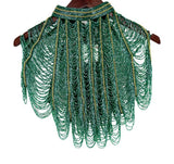 Beaded Shawl Capalet - Green