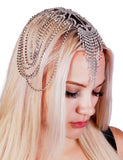 Rhinestone Head Dress - Silver