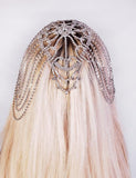 Rhinestone Head Dress - Silver