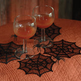 Spider Web Doily 6" - Black