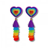 Pride Pizzazz Dirty Martini X Appeeling Nipple Pasites with Extraordinary Rainbow Tassels