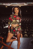 Mesh Long Sleeve Crop - Garden of Eden -