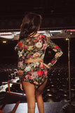 Mesh Long Sleeve Crop - Garden of Eden -