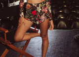Mesh High Waisted Shorts - Garden of Eden -