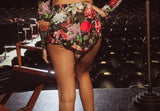 Mesh High Waisted Shorts - Garden of Eden -