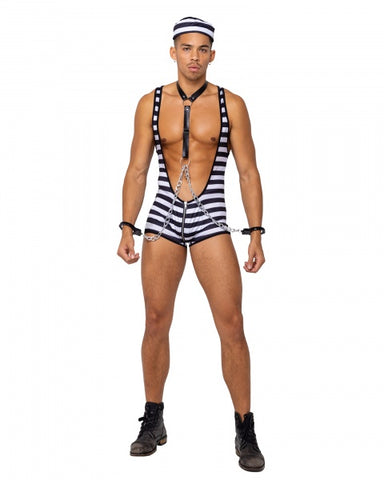 3 Piece Men's Prisoner of Desire - Black/White -