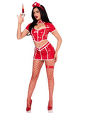 4 Piece Red Alert Nurse Costume -