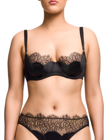Esther Balconette Underwire Bra - Black -
