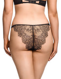 Esther Crotchless Tanga - Black -